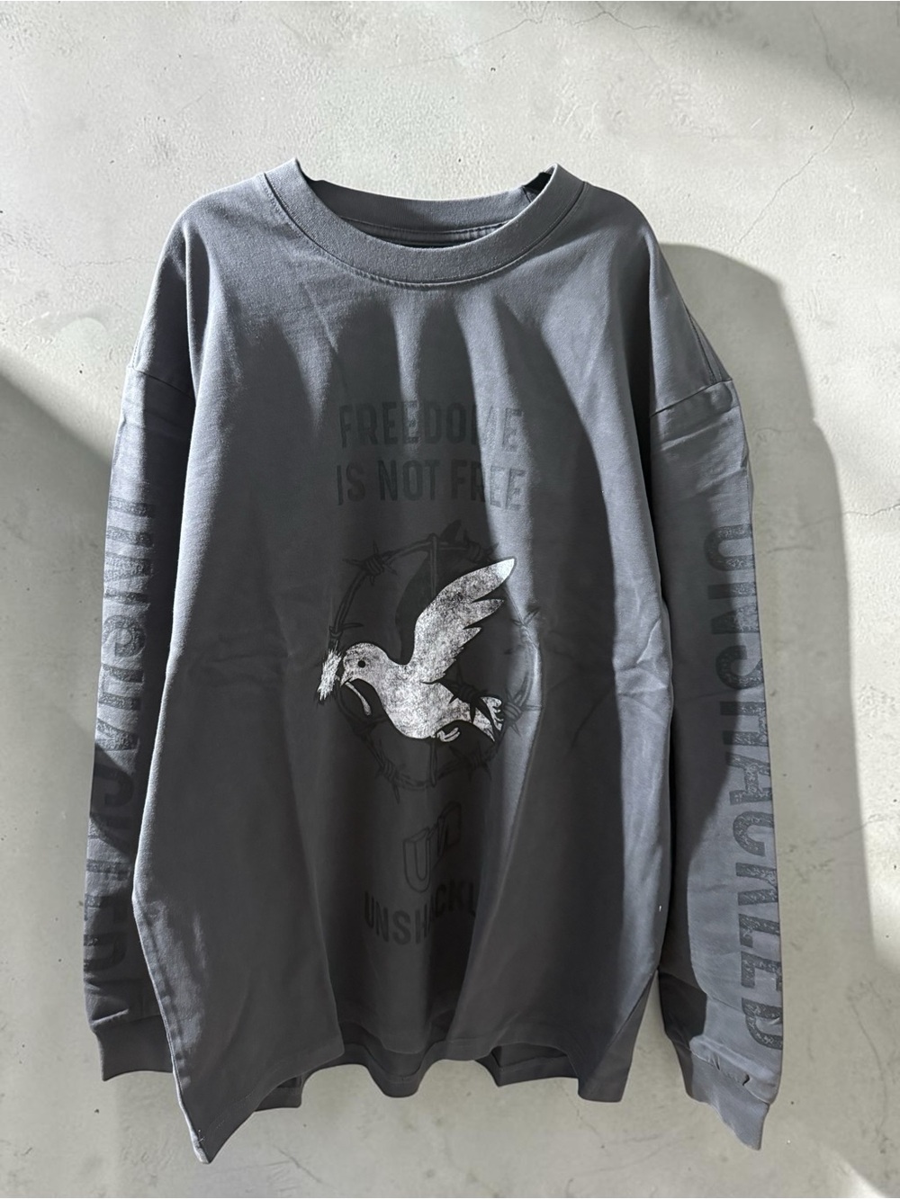 UNISEX UNSHACKLED long-sleeve crewneck